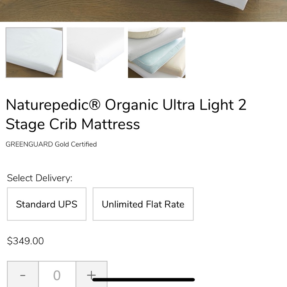 Baby crib mattress